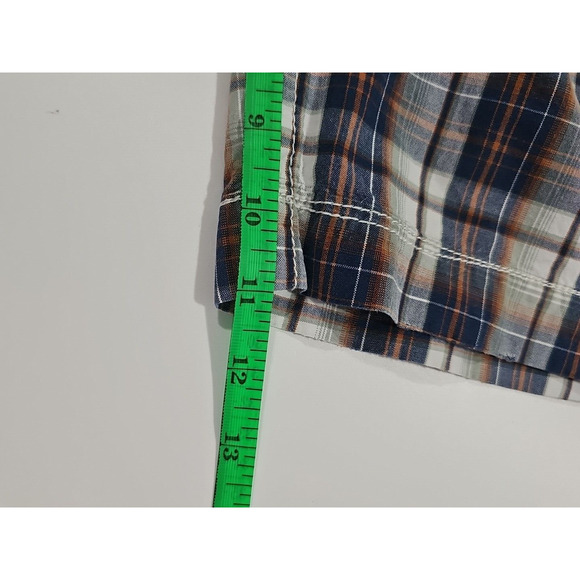 American Eagle Men's Longer Length Size 34 Shorts Plaid Beachy Summer Vacation - Picture 6 of 6